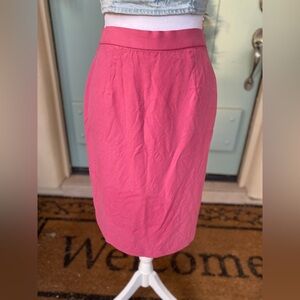 100% SILK PINK Talbots Pencil Skirt